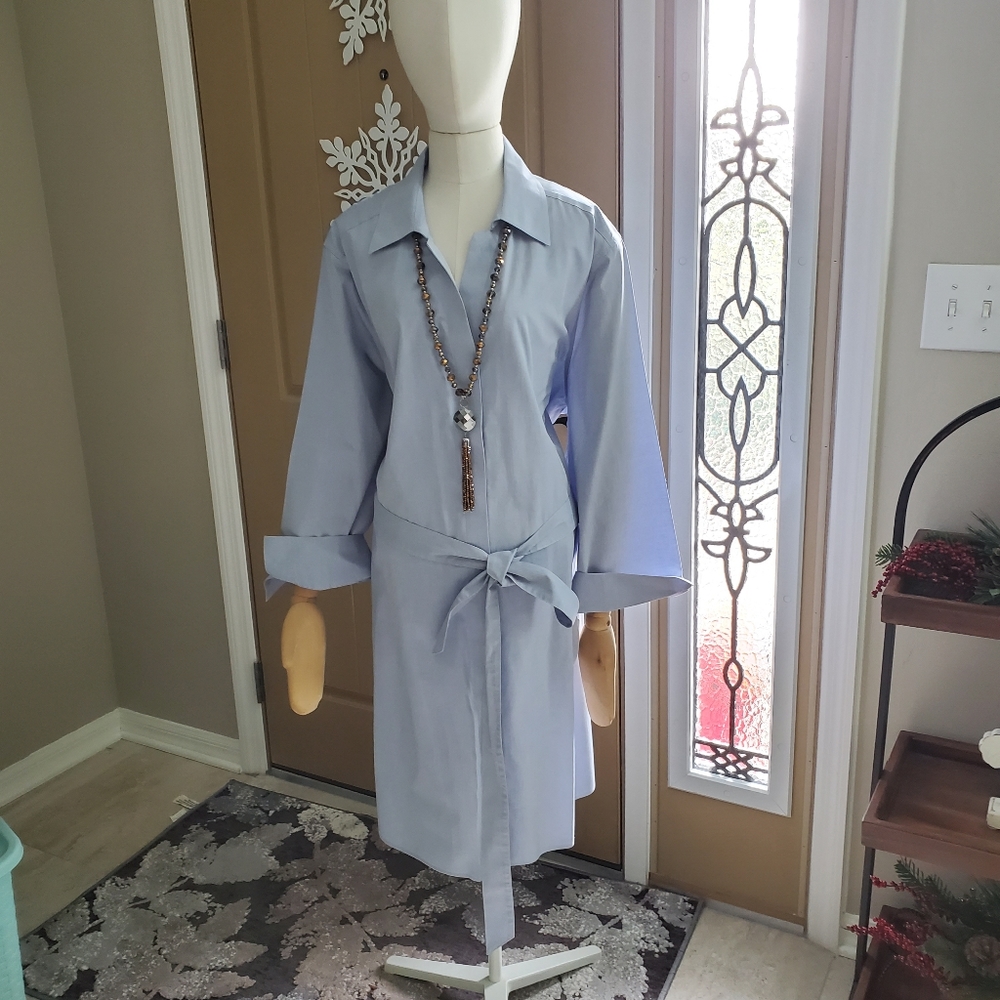 Classic Button Shirt Dress